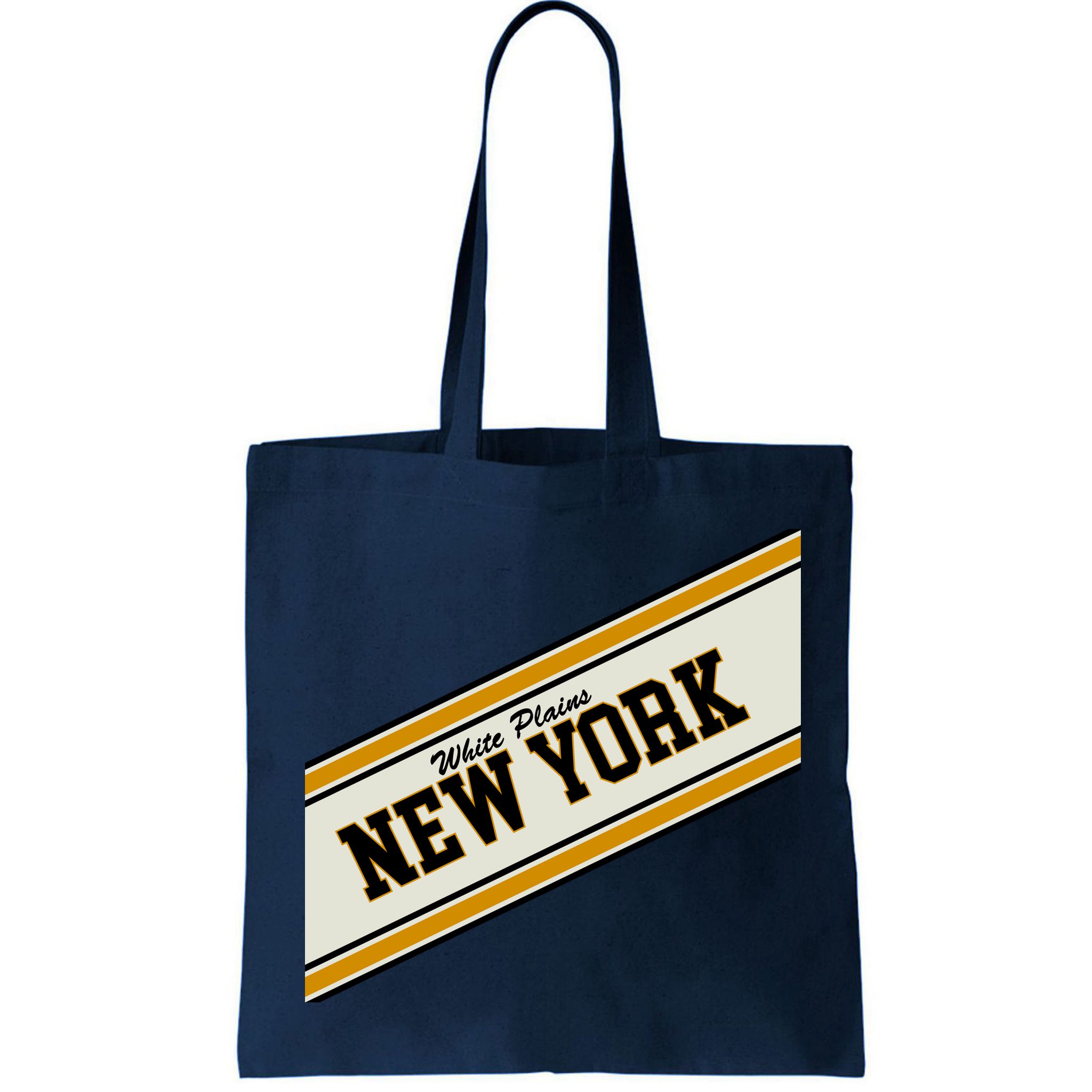 White Plains New York Varsity Logo Bag