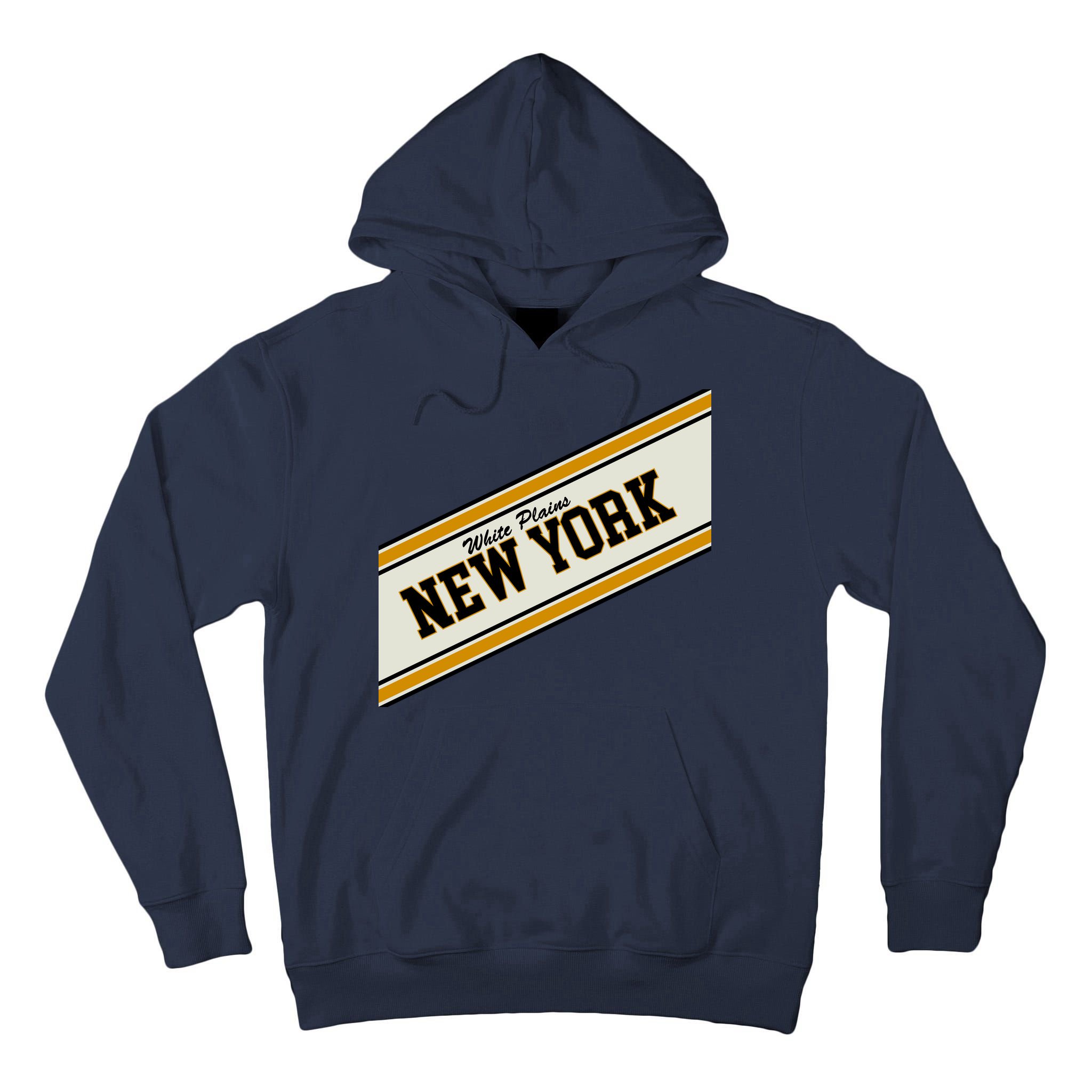 White Plains New York Varsity Logo Tall Hoodie