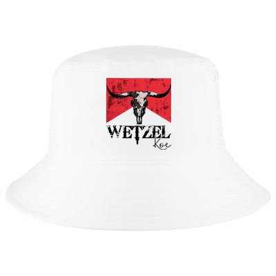 Wetzel Personalized Name Western Country Music Bull Skull Cool Comfort Performance Bucket Hat