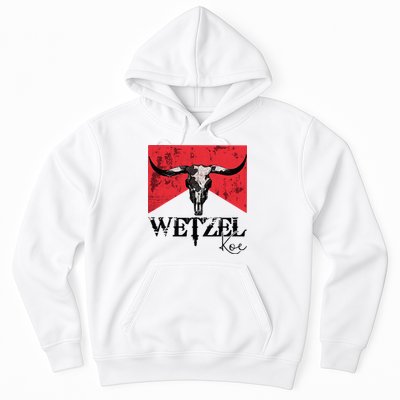 Wetzel Personalized Name Western Country Music Bull Skull Hoodie