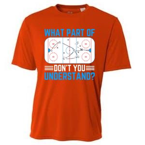 What Part Of Hockey DonT You Understand Funny Hockey Gift Cooling Performance Crew T-Shirt