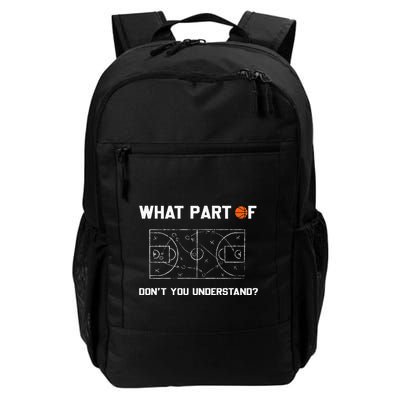 What Part Of DonT You Understand Funny Basketball Coach Backpack
