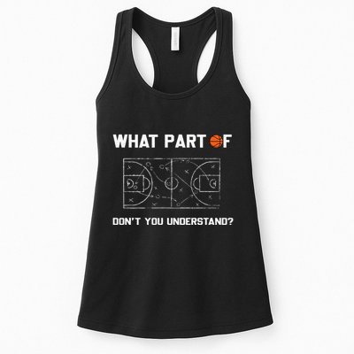 What Part Of DonT You Understand Funny Basketball Coach Womens Tank Top