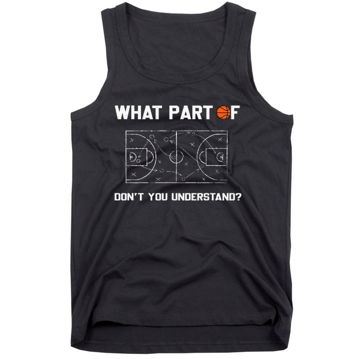 What Part Of DonT You Understand Funny Basketball Coach Tank Top