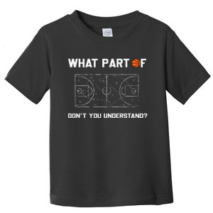 What Part Of DonT You Understand Funny Basketball Coach Toddler T-Shirt