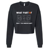 What Part Of DonT You Understand Funny Basketball Coach Cropped Pullover Crew