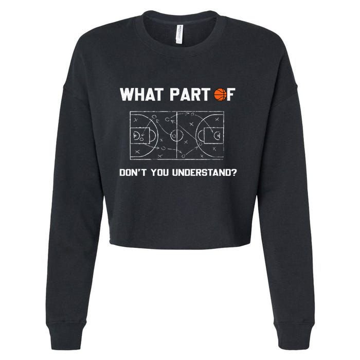 What Part Of DonT You Understand Funny Basketball Coach Cropped Pullover Crew