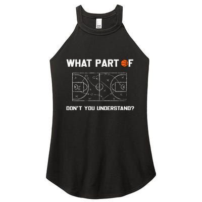What Part Of DonT You Understand Funny Basketball Coach Women's Perfect Tri Rocker Tank