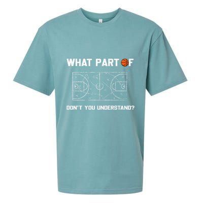 What Part Of DonT You Understand Funny Basketball Coach Sueded Cloud Jersey T-Shirt