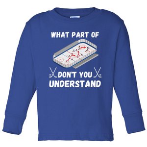 What Part Of Hockey DonT You Understand Hockey Gift Toddler Long Sleeve Shirt