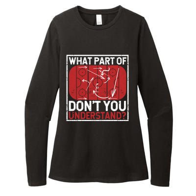 What Part Of Hockey DonT You Understand Ice Winter Sports Cute Gift Womens CVC Long Sleeve Shirt