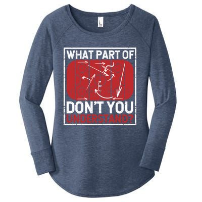 What Part Of Hockey DonT You Understand Ice Winter Sports Cute Gift Women's Perfect Tri Tunic Long Sleeve Shirt