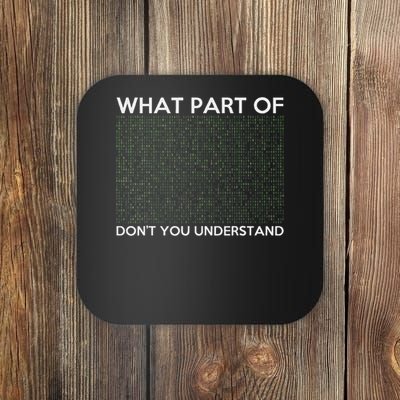 What Part Of Don't You Understand For Ai & Ml Lovers Coaster