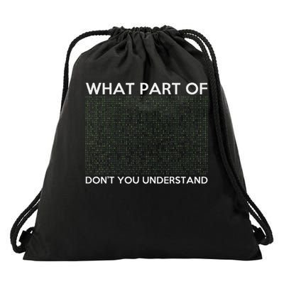 What Part Of Don't You Understand For Ai & Ml Lovers Drawstring Bag