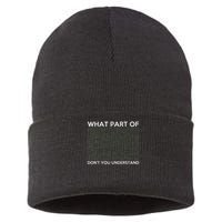 What Part Of Don't You Understand For Ai & Ml Lovers Sustainable Knit Beanie