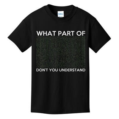 What Part Of Don't You Understand For Ai & Ml Lovers Kids T-Shirt