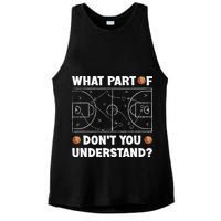 What Part Of Don't You Understand Funny Basketball Coach Say Ladies PosiCharge Tri-Blend Wicking Tank