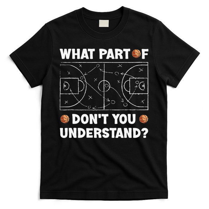 What Part Of Don't You Understand Funny Basketball Coach Say T-Shirt
