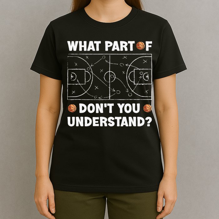 What Part Of Don't You Understand Funny Basketball Coach Say T-Shirt