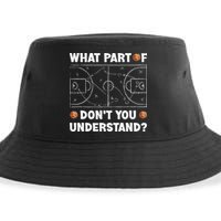 What Part Of Don't You Understand Funny Basketball Coach Say Sustainable Bucket Hat
