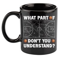 What Part Of Don't You Understand Funny Basketball Coach Say 11oz C Handle Ceramic Mug