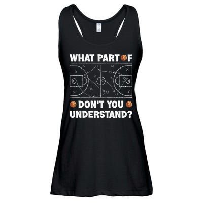 What Part Of Don't You Understand Funny Basketball Coach Say Ladies Essential Flowy Tank