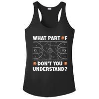 What Part Of Don't You Understand Funny Basketball Coach Say Ladies PosiCharge Competitor Racerback Tank
