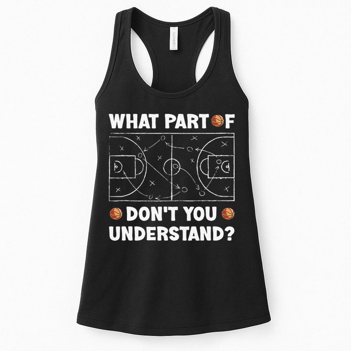 What Part Of Don't You Understand Funny Basketball Coach Say Womens Tank Top