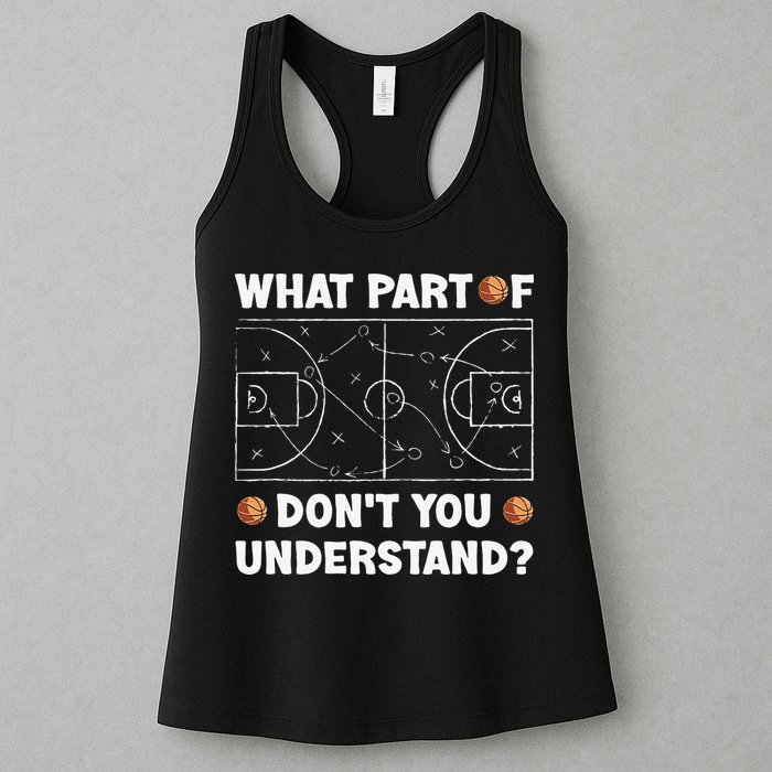 What Part Of Don't You Understand Funny Basketball Coach Say Womens Tank Top