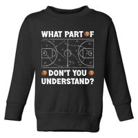 What Part Of Don't You Understand Funny Basketball Coach Say Toddler Sweatshirt