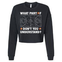What Part Of Don't You Understand Funny Basketball Coach Say Cropped Pullover Crew
