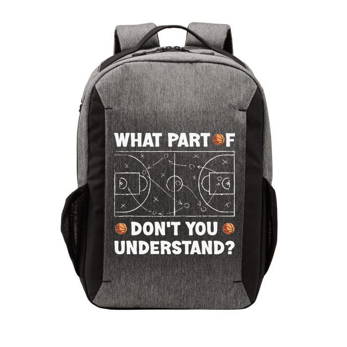 What Part Of Don't You Understand Funny Basketball Coach Say Vector Backpack