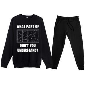 What Part Of Hockey DonT You Understand? Gift Premium Crewneck Sweatsuit Set