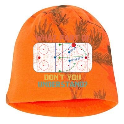 What Part Of Ice Hockey DonT You Understand Hockey Fans Gift Kati - Camo Knit Beanie