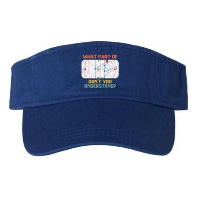 What Part Of Ice Hockey DonT You Understand Hockey Fans Gift Valucap Bio-Washed Visor