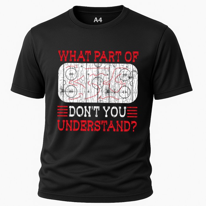 What Part Of Ice Hockey Funny Player Coach Sports Graphic Gift Cooling Performance Crew T-Shirt