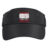 What Part Of Ice Hockey Funny Player Coach Sports Graphic Gift Adult Drive Performance Visor