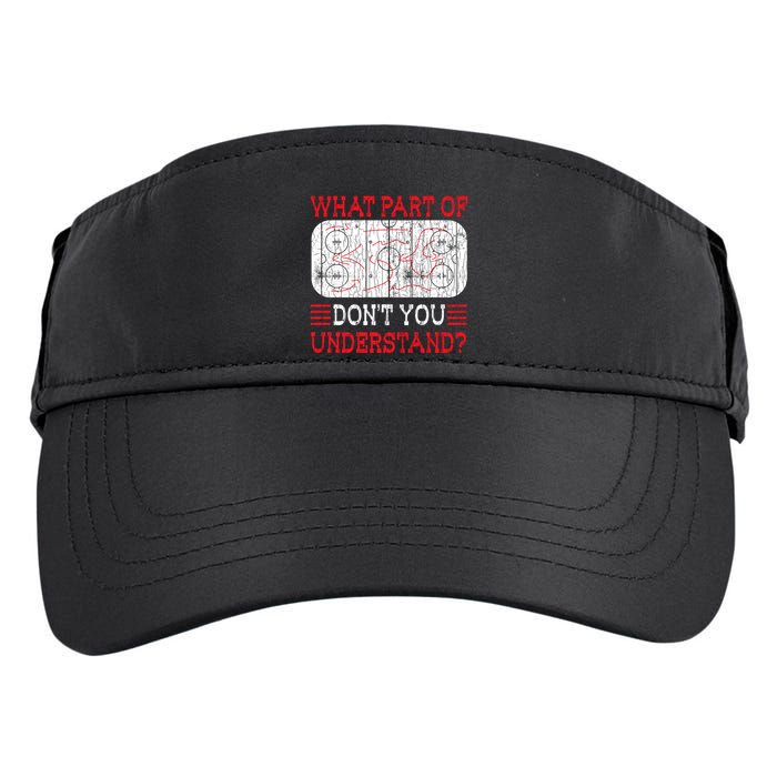 What Part Of Ice Hockey Funny Player Coach Sports Graphic Gift Adult Drive Performance Visor