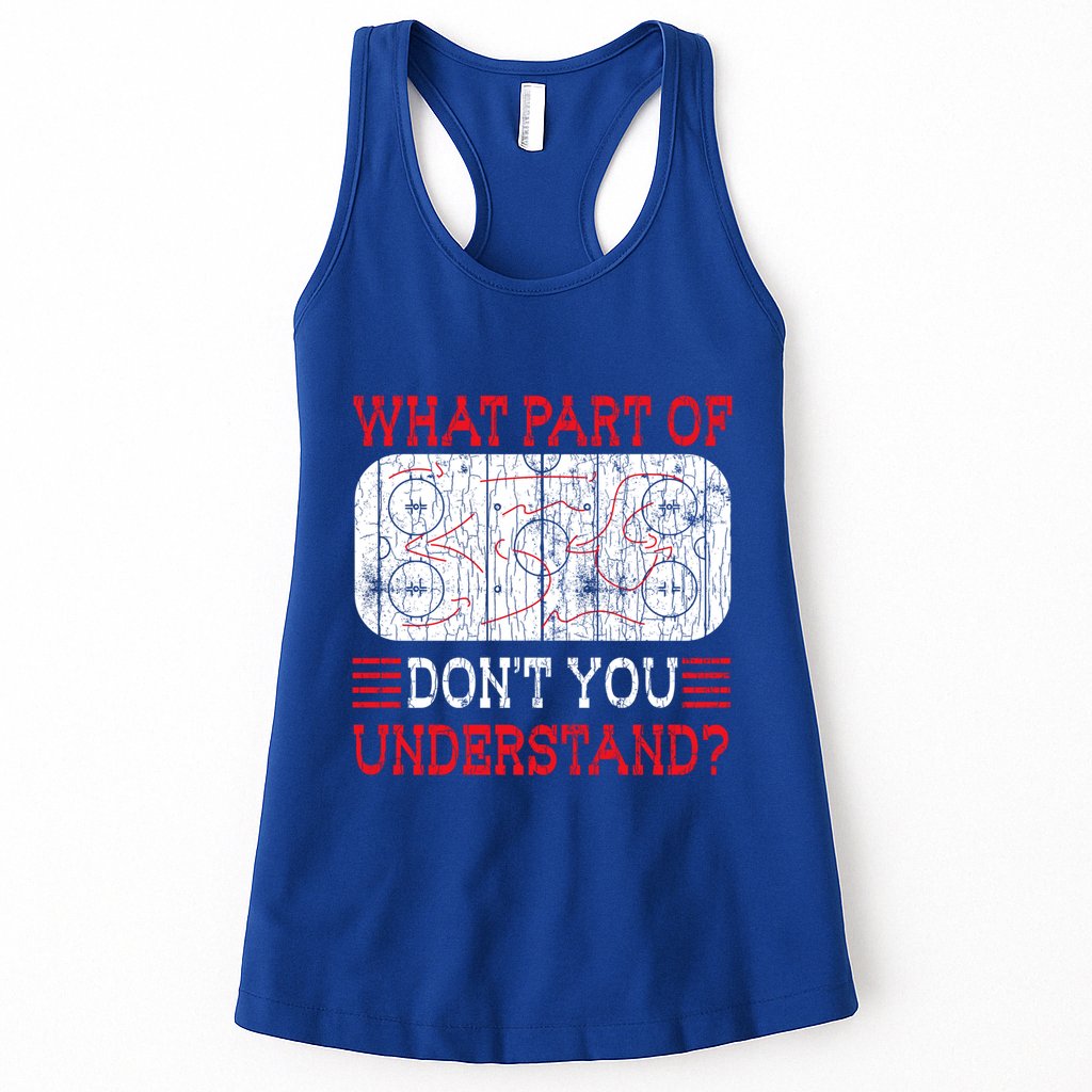 What Part Of Ice Hockey Funny Player Coach Sports Graphic Gift Womens Tank Top