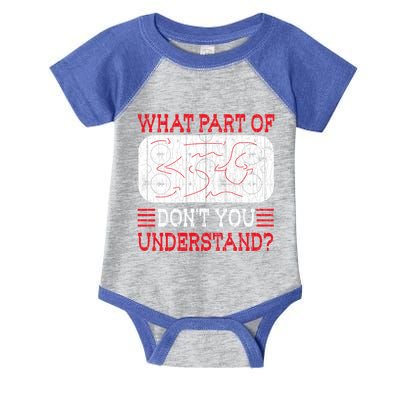 What Part Of Ice Hockey Funny Player Coach Sports Graphic Gift Infant Baby Jersey Bodysuit