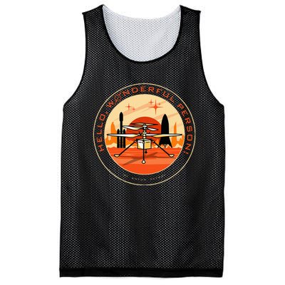 Wonderful Person On Mars Mesh Reversible Basketball Jersey Tank