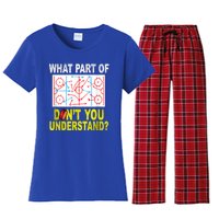 What Part Of Don't You Understand Funny Hockey Mom Dad Coach Women's Flannel Pajama Set