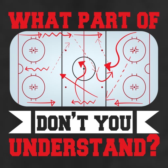 What Part Of This DonT You Understand? Funny Ice Hockey Gift Garment-Dyed Fleece Hoodie