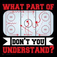 What Part Of This DonT You Understand? Funny Ice Hockey Gift 7-Panel Snapback Hat