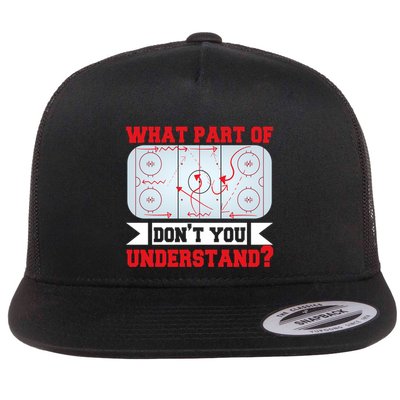 What Part Of This DonT You Understand? Funny Ice Hockey Gift Flatbill Hat