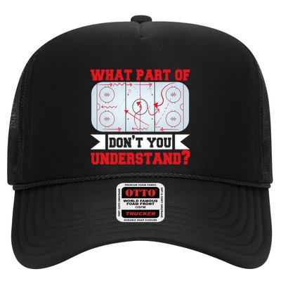 What Part Of This DonT You Understand? Funny Ice Hockey Gift Trucker Hat