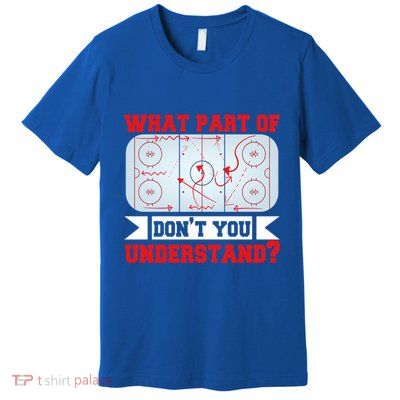 What Part Of This DonT You Understand? Funny Ice Hockey Gift Premium T-Shirt