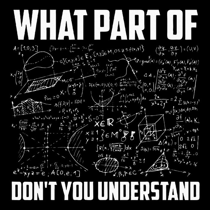 What Part Of Dont You Understand Funny Math Teacher Gift Drawstring Bag