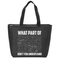 What Part Of Dont You Understand Funny Math Teacher Gift Zip Tote Bag