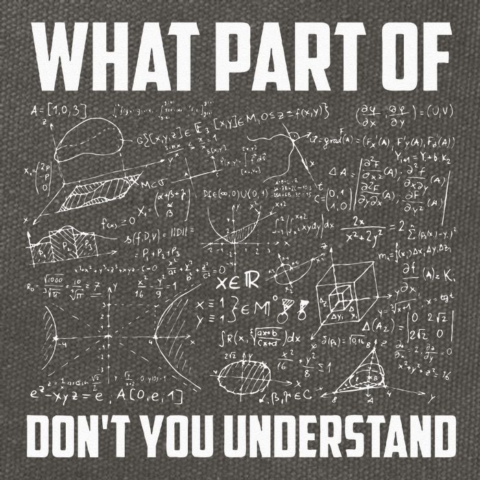 What Part Of Dont You Understand Funny Math Teacher Gift Cotton Canvas Backpack